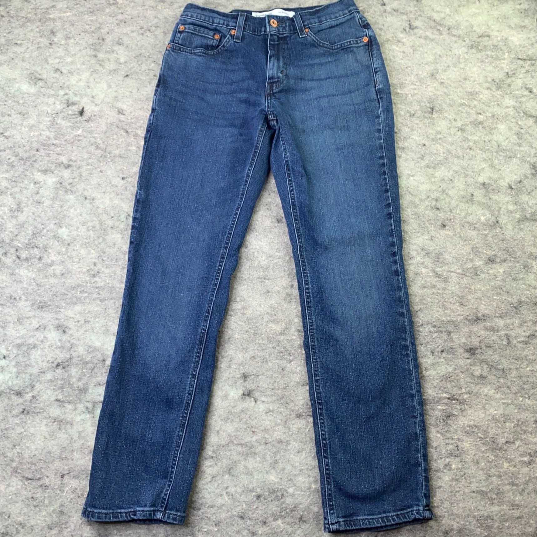 CO Signature Levi Strauss & Co. Mens Jeans 28x28 Blue Athletic Stretch Denim 5-Pocket Regular Fit Size US 29 - 6 Thumbnail