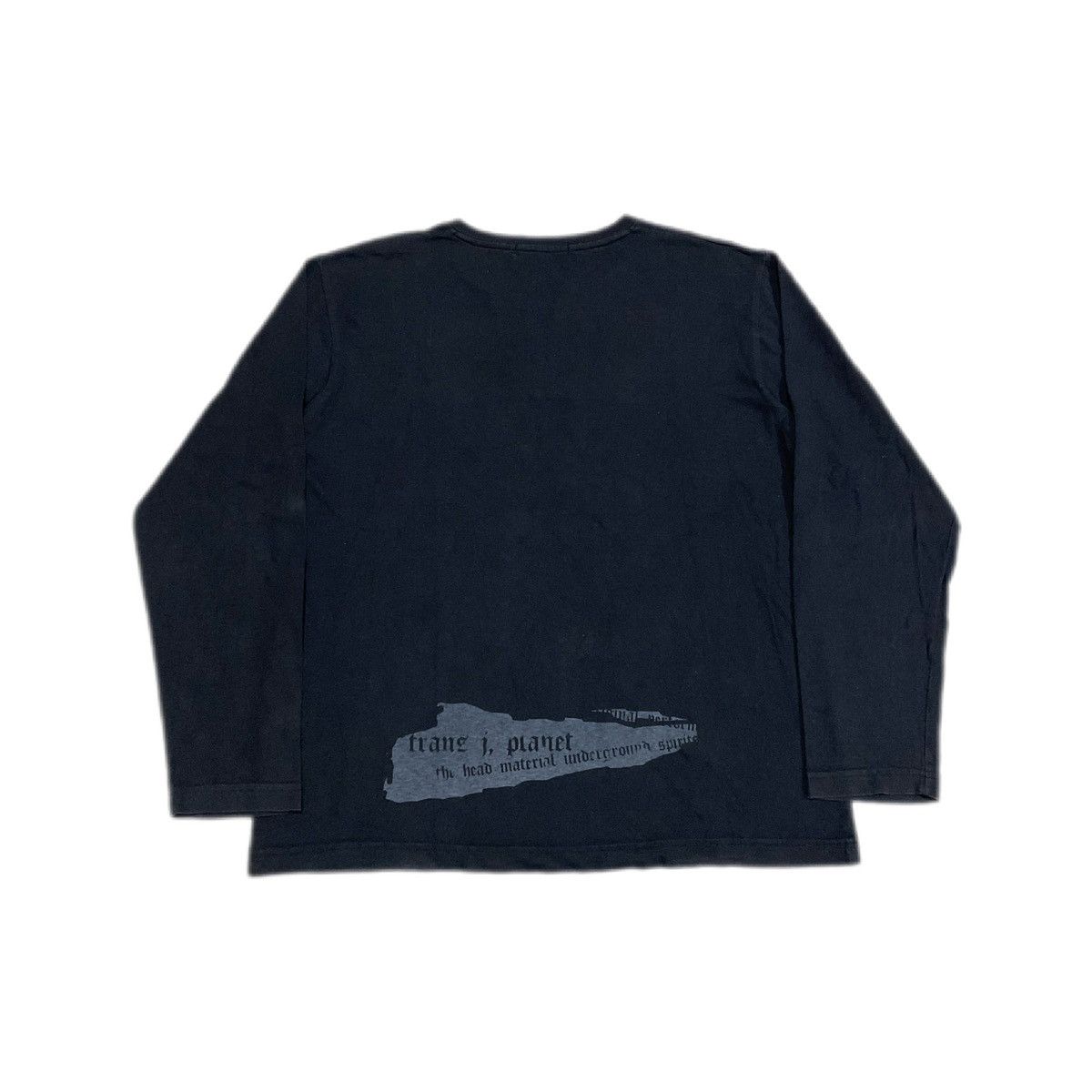 If Six Was Nine 🔥 Sick Y2K Trans Planet Poem Laces Up Long Sleeve Shirt Size US M / EU 48-50 / 2 - 5 Thumbnail
