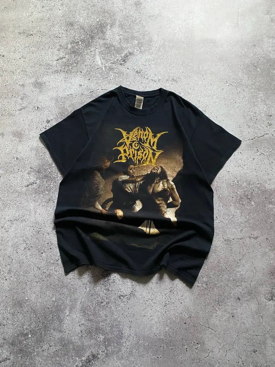 Band Tees VINTAGE VENOM PRISON “ANIMUS” ALBUM DEATH METAL BAND T SHIRT Size US L / EU 52-54 / 3 - 5 Thumbnail