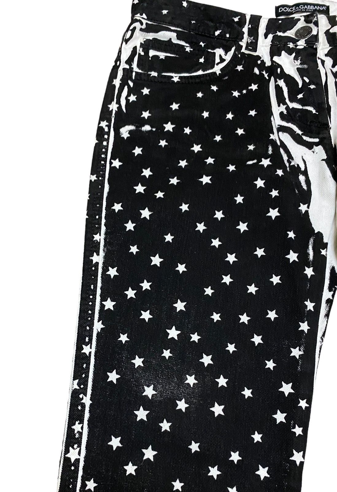 14th Addiction Very Rare Vintage Dolce & Gabbana Star Overprint Pants 2000s Size US 28 / EU 44 - 5 Thumbnail