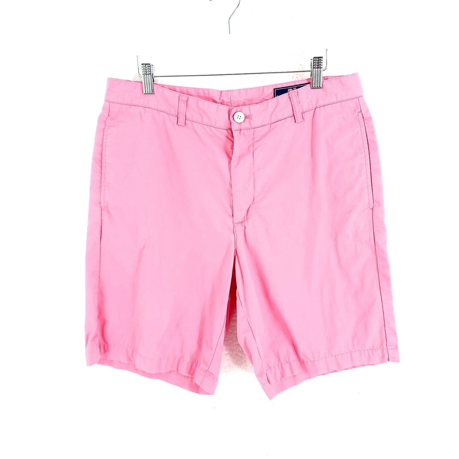Vineyard Vines Vineyard Vines Pink Chino Shorts Cotton Flat Front 33" Waist Size US 33 - 1 Thumbnail