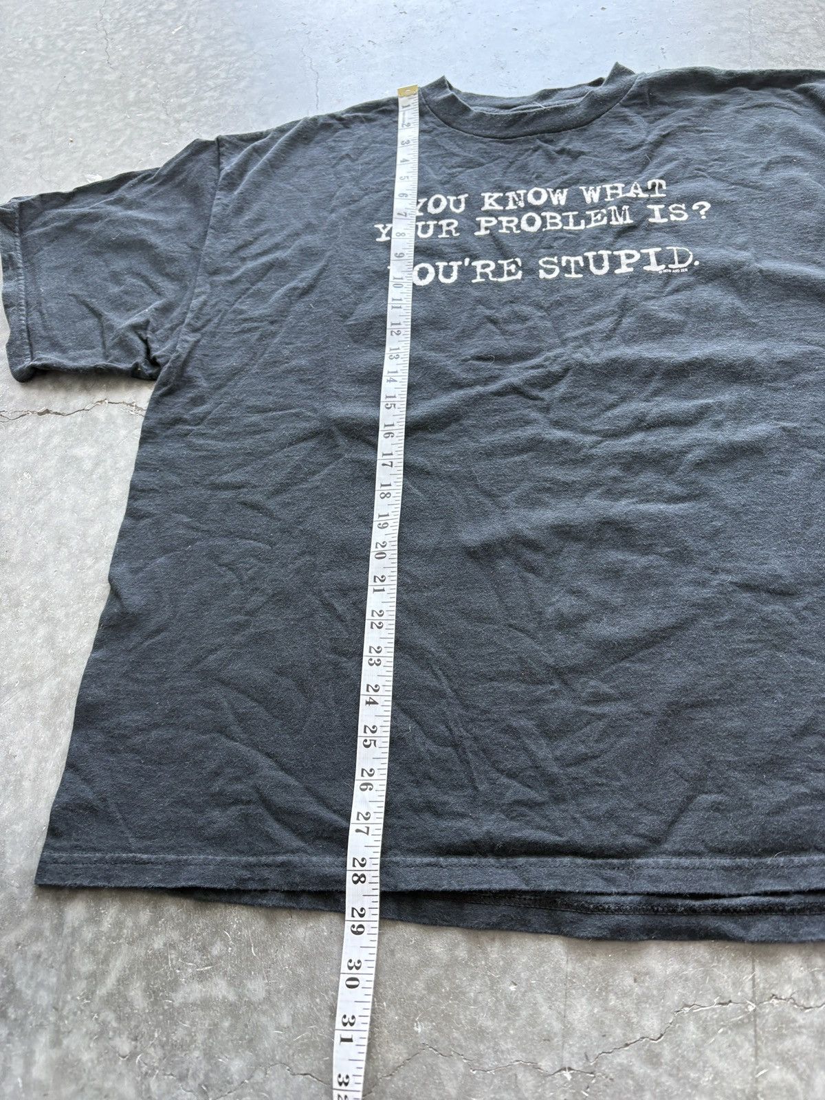 Vintage Vintage Y2K You’re Stupid Funny Saying Tee Size US XL / EU 56 / 4 - 7 Thumbnail