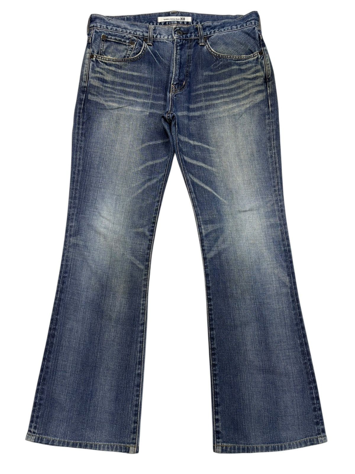 Le Grande Bleu (L.G.B.) EDWIN EXCLUSIVE VINTAGE MODEL FLARED BOOTCUT DENIM JEANS Size US 35 - 7 Thumbnail