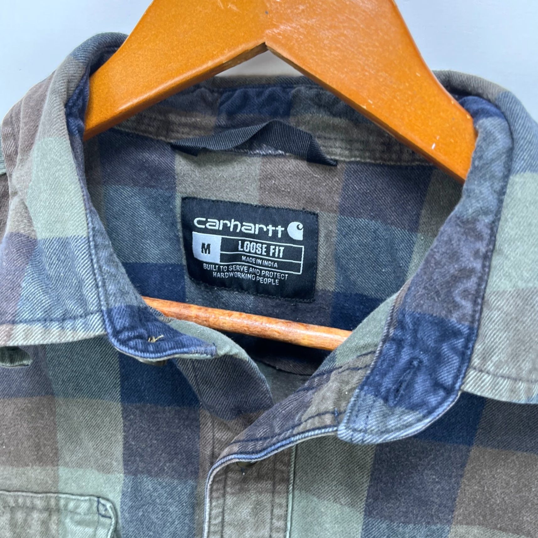 Carhartt Carhartt Plaid Button-Up Long Sleeve Shirt M Multicolor Casual Workwear Shirt Mens 90s Outdoor Style Size US M / EU 48-50 / 2 - 4 Thumbnail