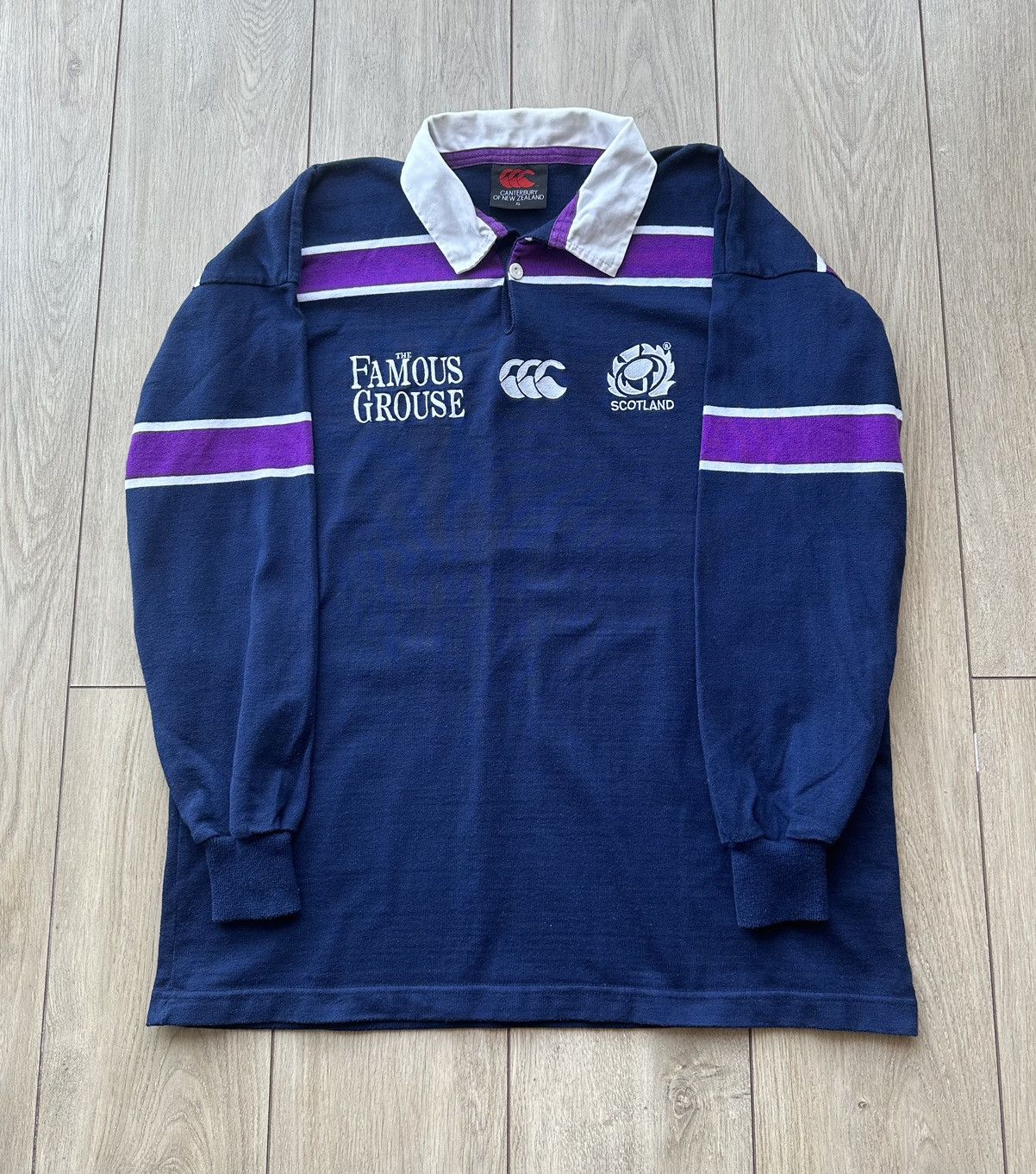 image of Canterbury Of New Zealand x Vintage Scotland 2000/2002 Canterbury Long Sleeve Shirt Rugby Xl, Men's