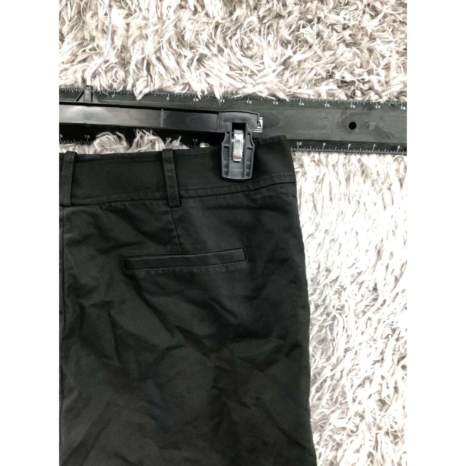 Vintage Lafayette 148 Bermuda Shorts Womens Size 8 Mid Rise Dark Wash Black Hook Eye Shirt Size 30" / US 8 / IT 44 - 5 Thumbnail