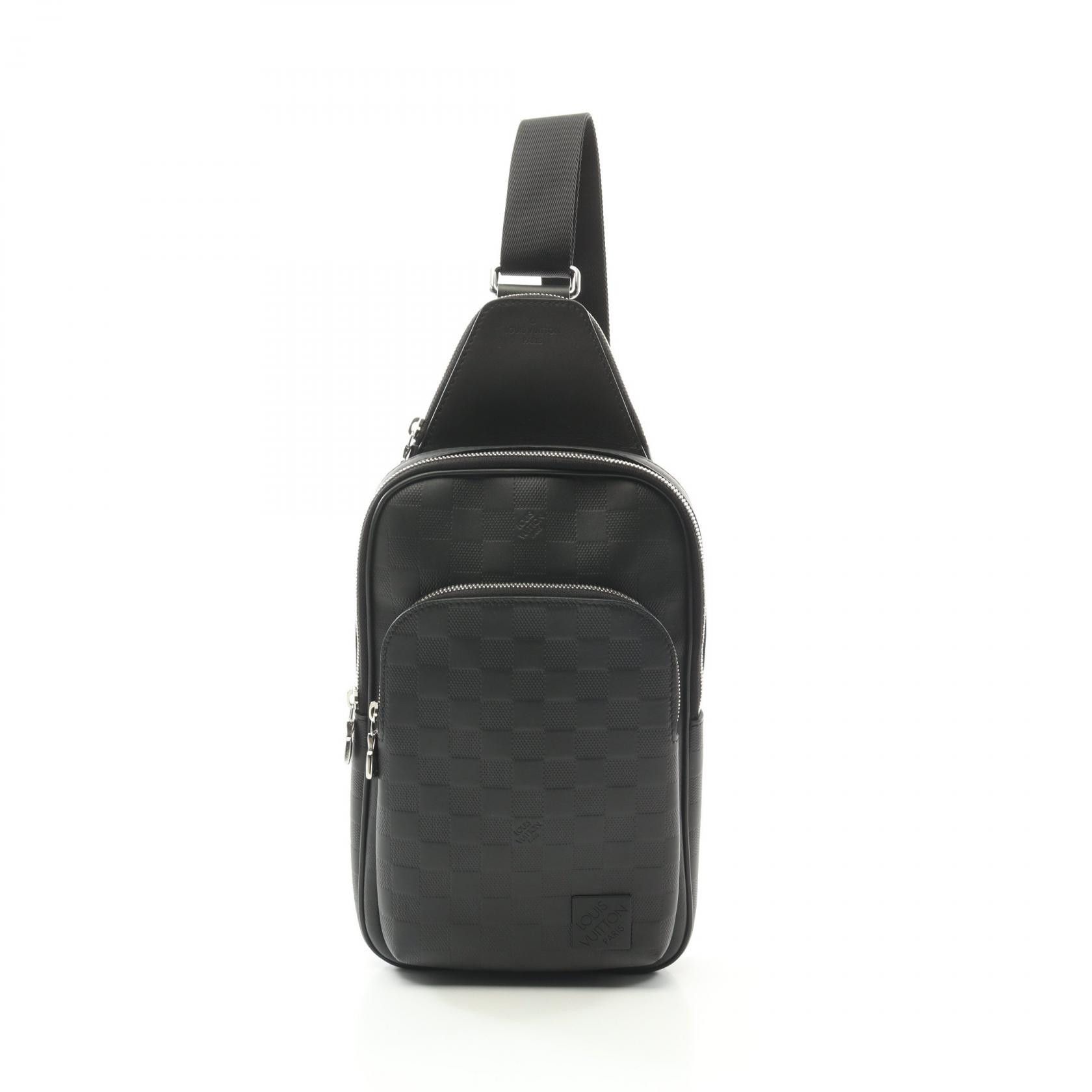 Louis Vuitton Louis Vuitton Damier Infini Avenue Sling Bag N45303 Leather Belt Bag N45303 in Black