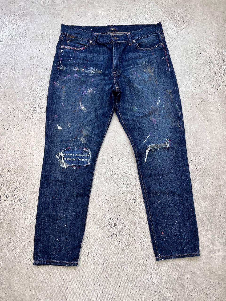 Denim & Supply Ralph Lauren × Polo Ralph Lauren × Vintage Vintage Denim & Supply RL Slim Distressed Denim Jeans 36×30 Size US 31 - 2 Thumbnail