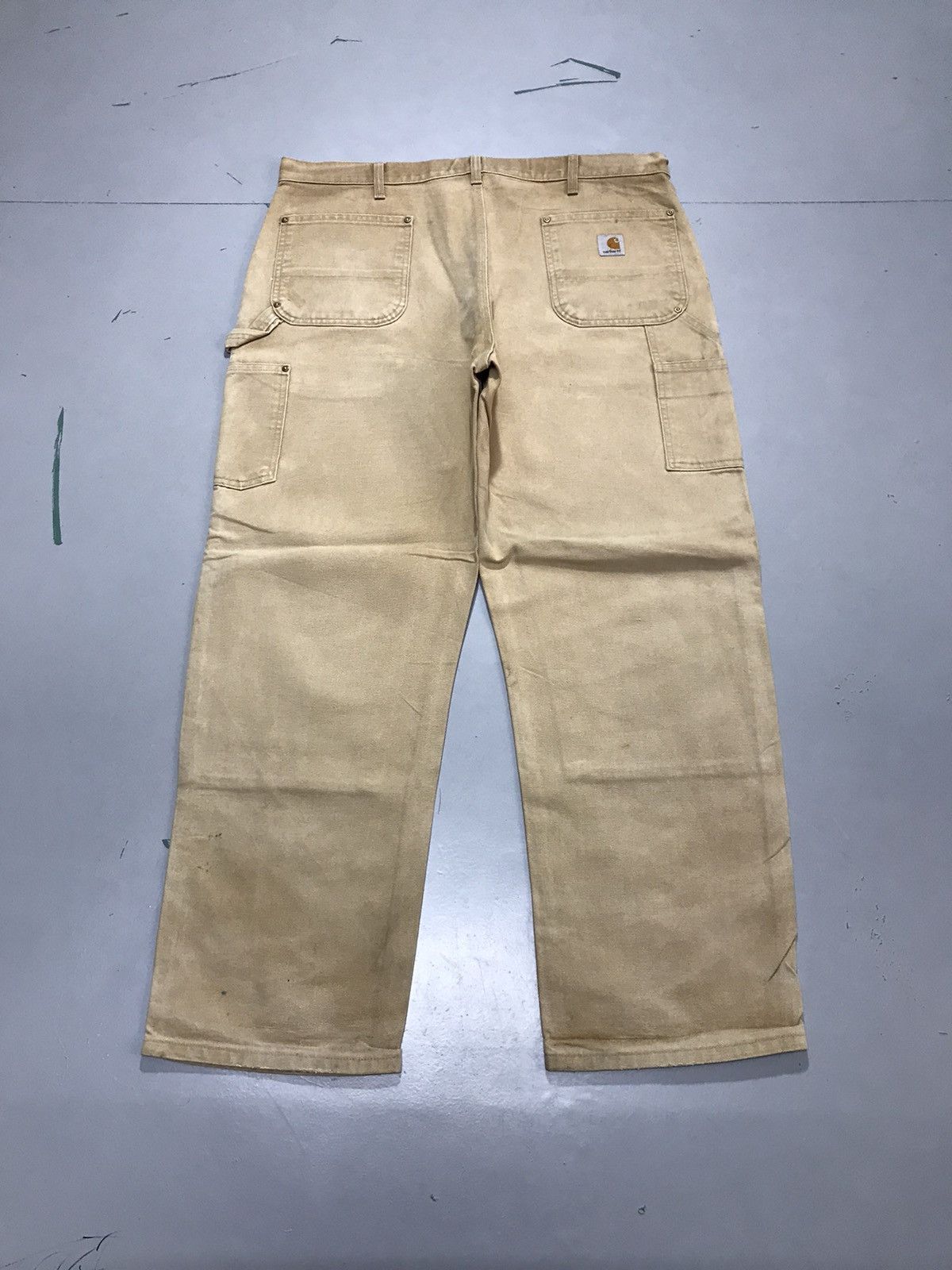 Carhartt Vintage Carharttt dusty double knee workwear denim Size US 40 / EU 56 - 2 Thumbnail
