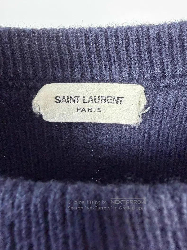 Saint Laurent Paris Saint Laurent Paris Navy blue shoulder epaulet lion gold b Size US L / EU 52-54 / 3 - 4 Thumbnail