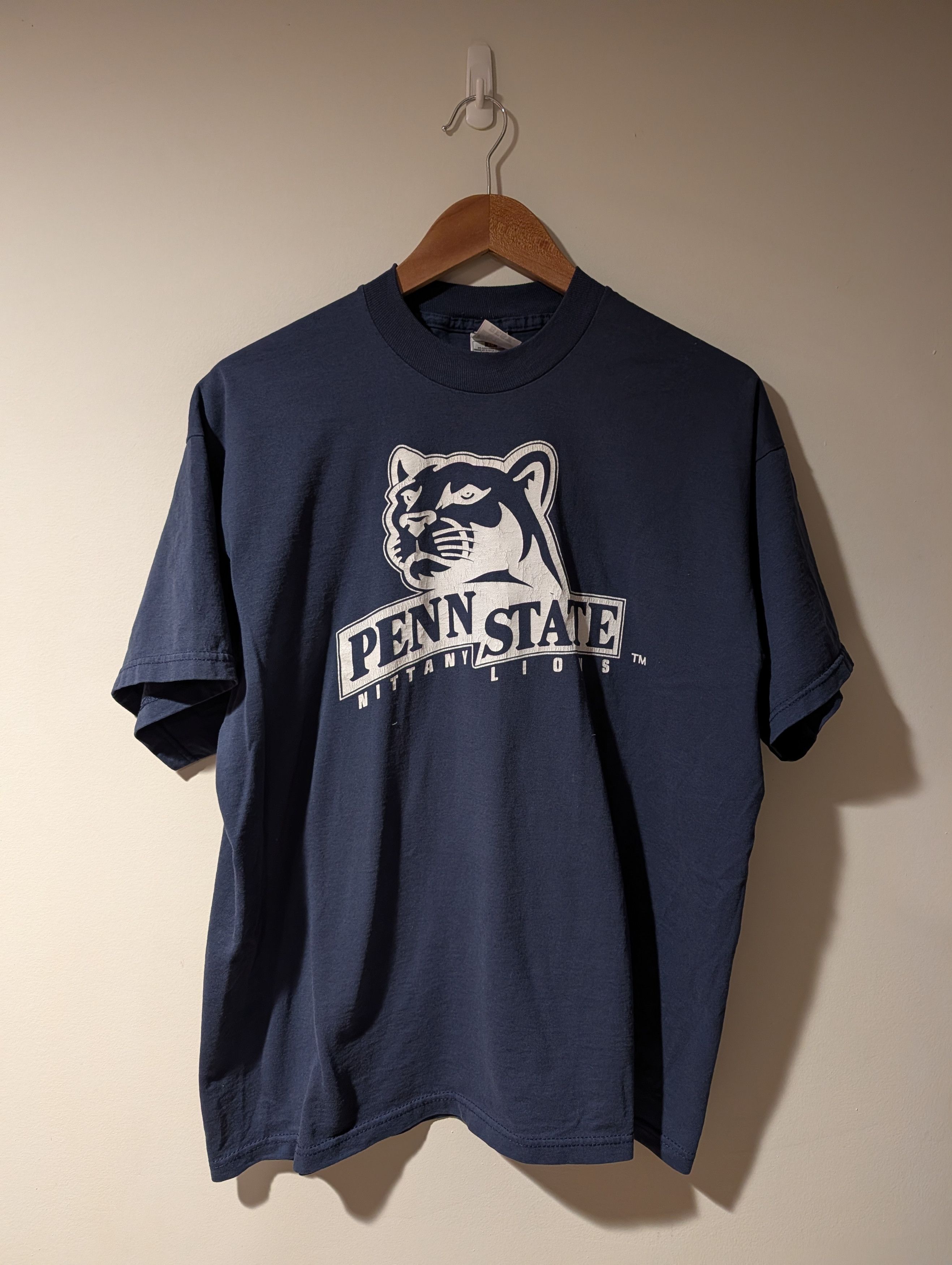 NCAA Vintage 90s Penn State Nittany Lion College Football T-Shirt Size US XL / EU 56 / 4 - 1 Thumbnail