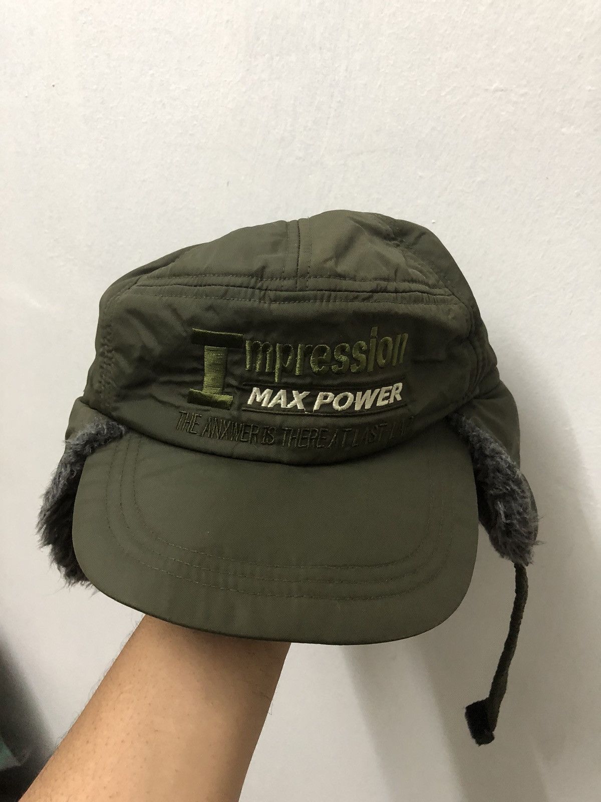 If Six Was Nine × Japanese Brand × Le Grande Bleu (L.G.B.) Sugai Ori Fur Hat Military Green if six was nine style Size ONE SIZE - 2 Thumbnail