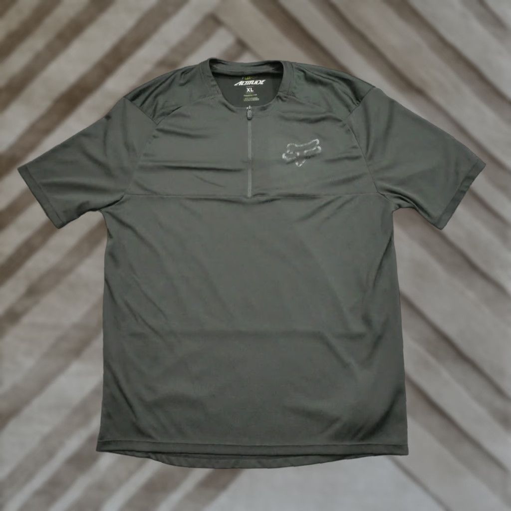 Fox Racing VINTAGE Fox Shirt Mens XL Black 1/4 Zip Lightweight Activewear Motorcycle T-Shirt Short Sleeve Collared Zip Relaxed Regular Men Size US XL / EU 56 / 4 - 1 Thumbnail