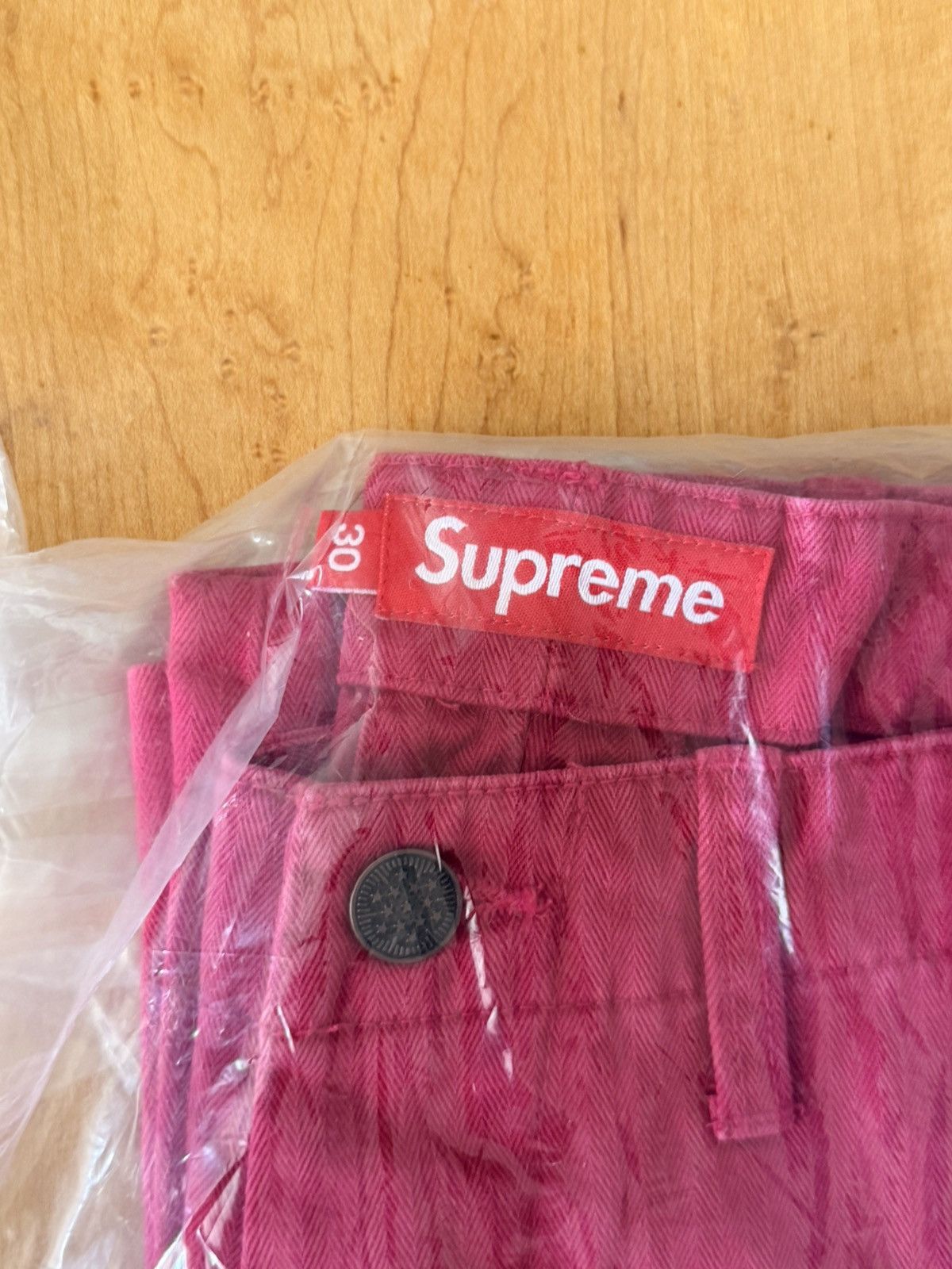 Supreme Washed Herringbone Chino Pant Size US 30 / EU 46 - 3 Thumbnail