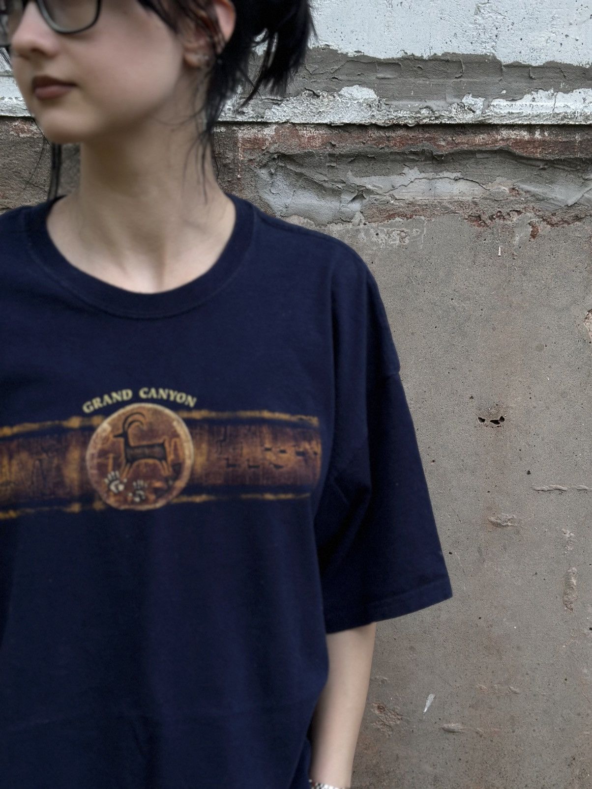 Western Rise VTG Grand Canyon T-shirts Big Logo Size XL Used Dark Blur Size US XL / EU 56 / 4 - 4 Thumbnail