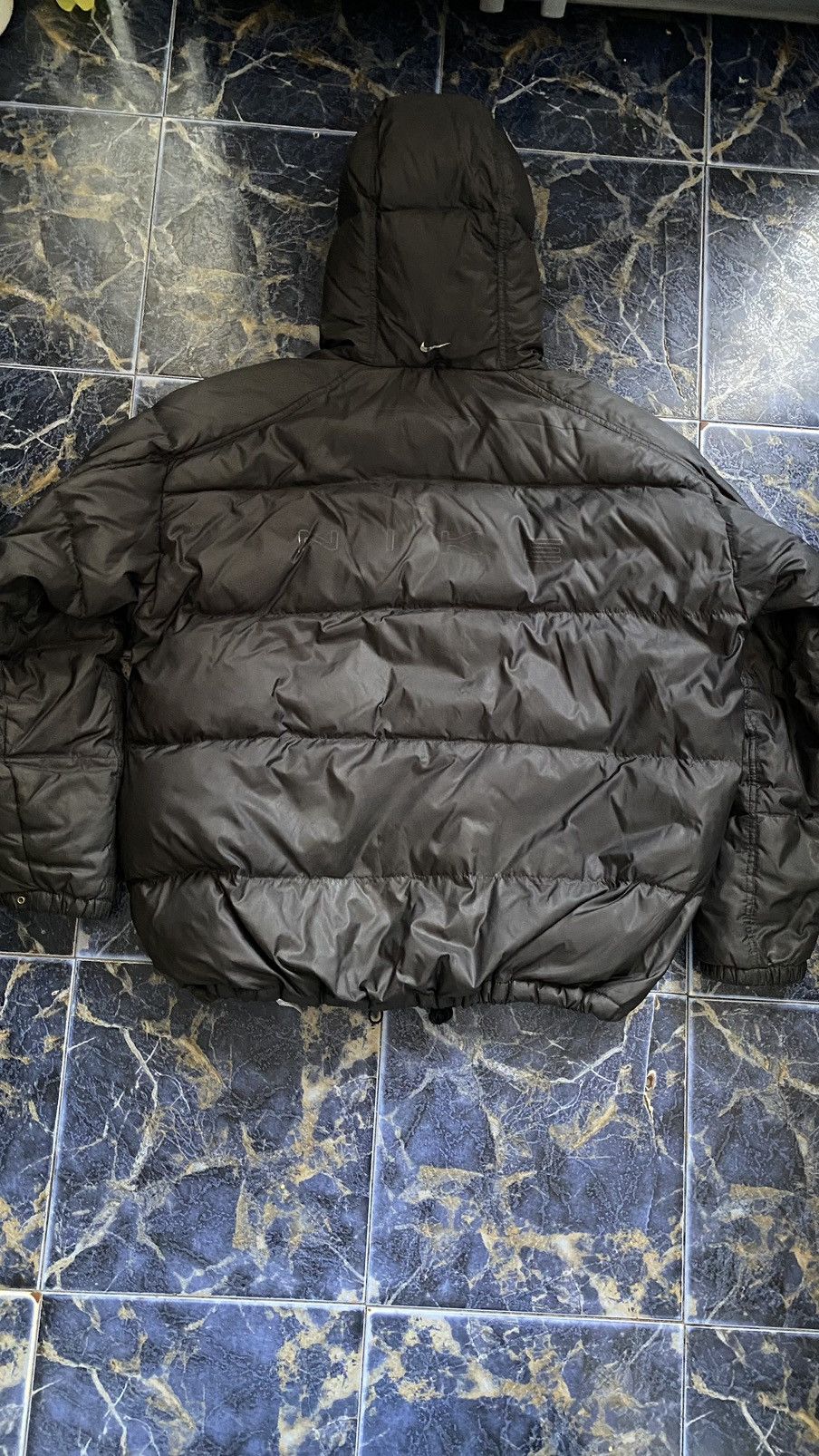 Nike Y2K Nike Vintage Down Jacket Drill BigSwoosh Logo Size US XL / EU 56 / 4 - 7 Thumbnail