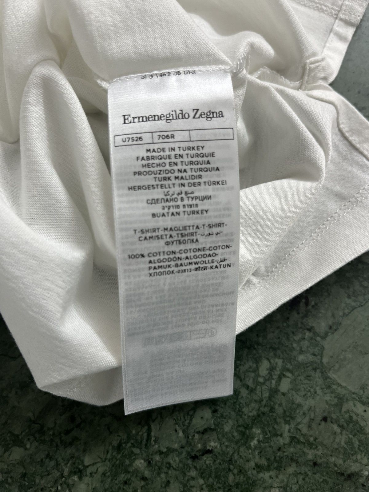 Ermenegildo Zegna Zegna embroidered logo tshirt Size US S / EU 44-46 / 1 - 7 Thumbnail