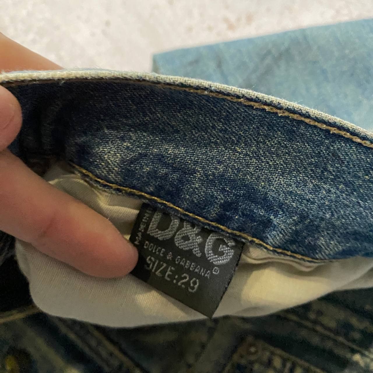 Dolce & Gabbana VINTAGE Y2K DOLCE & GABBANA HYPE FADED RARE CARGO DENIM Size US 29 - 7 Thumbnail
