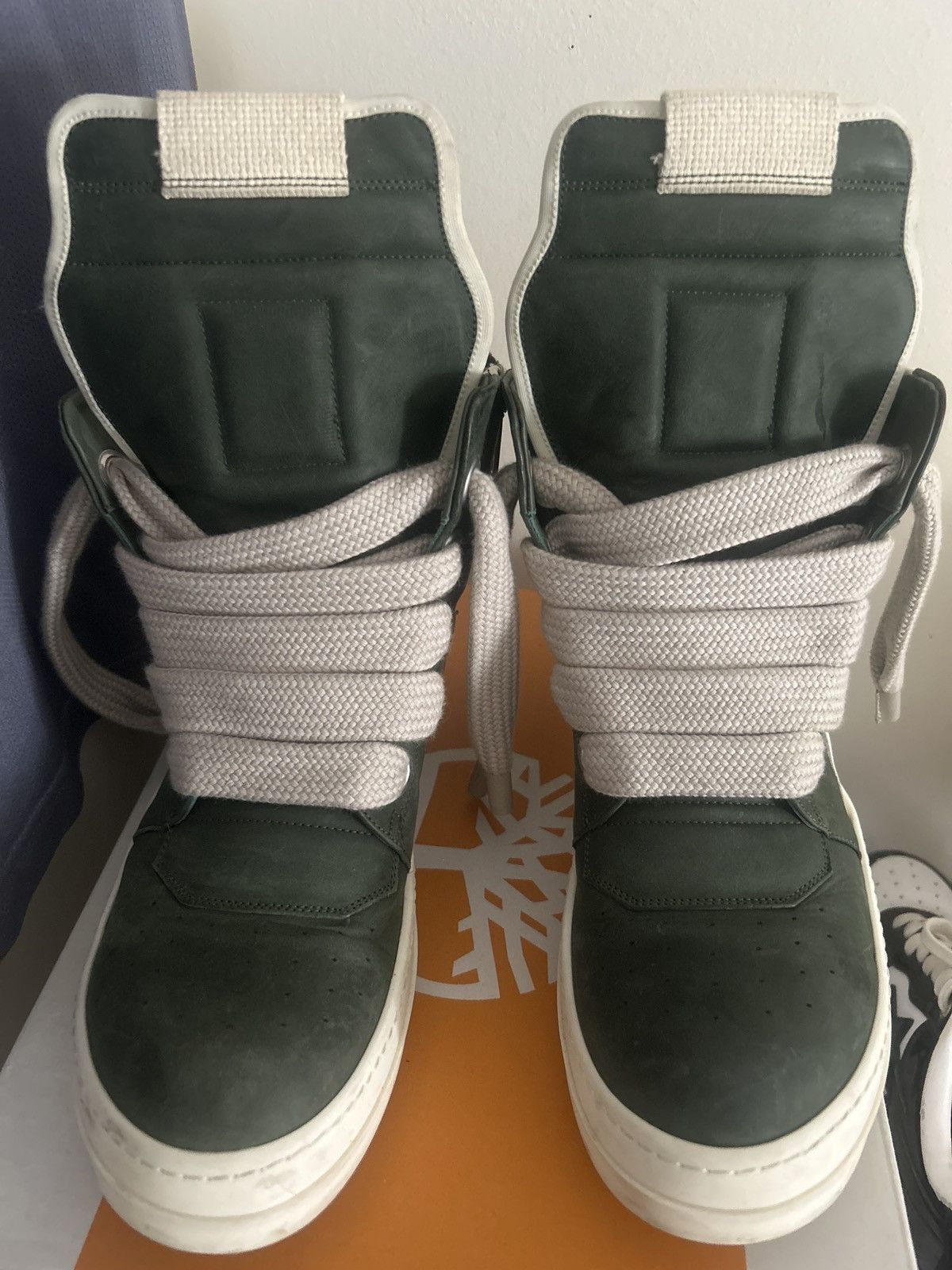 Rick Owens Geobasket moss green Size US 9 / EU 42 - 5 Thumbnail