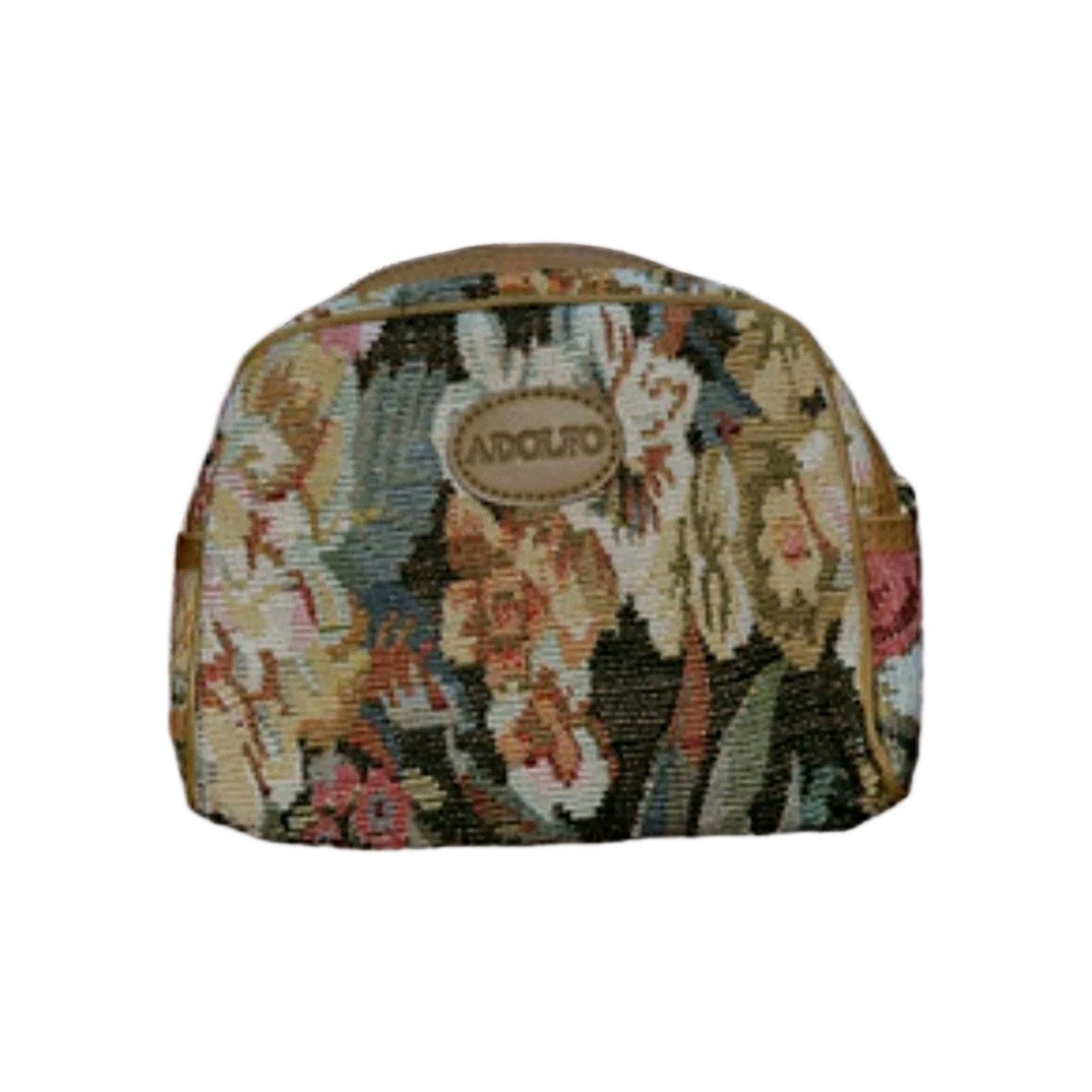 Other Adolfo VTG Floral Tapestry Bag Duffel Tote With Makeup Bag Size ONE SIZE - 7 Thumbnail