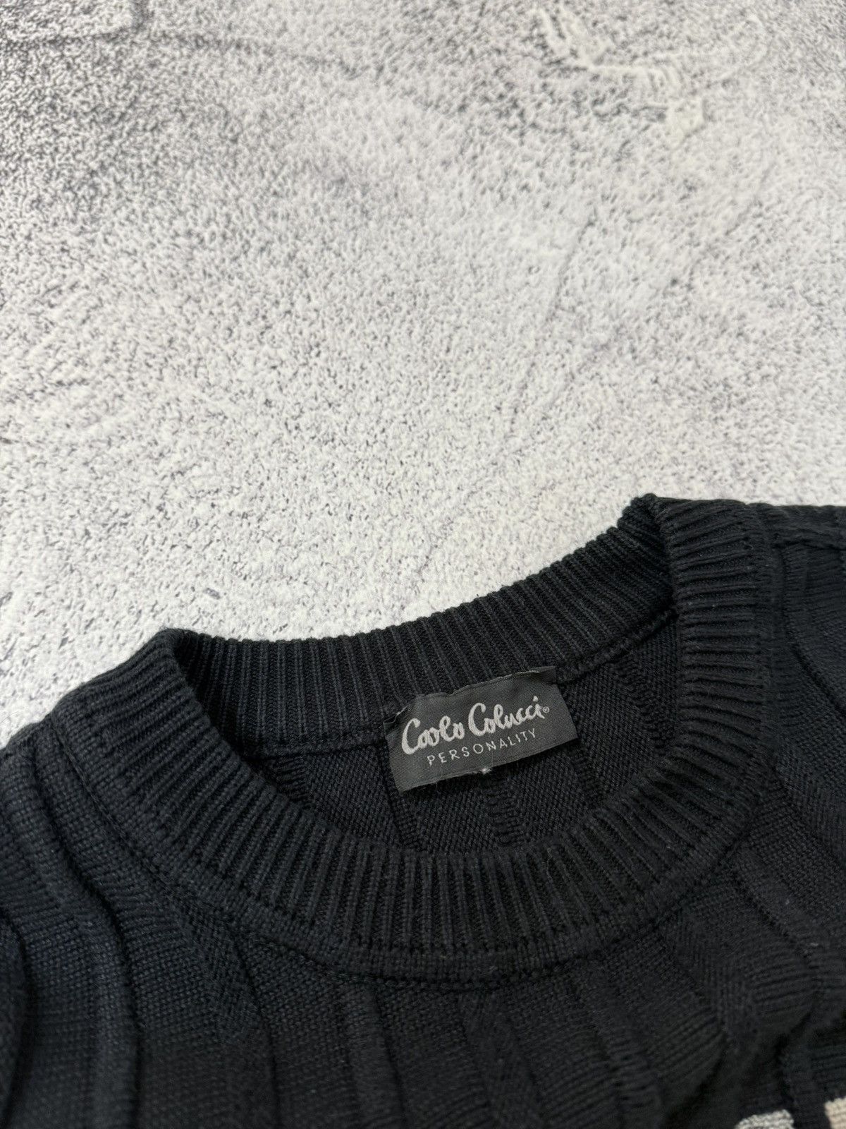 Carlo Colucci Vintage Coogi Style Sweater Carlo Colucci Knit 90s Y2K Size US L / EU 52-54 / 3 - 5 Thumbnail