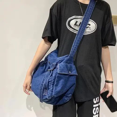 Other Denim Blue Canvas Shoulder Bag Size ONE SIZE - 1 Thumbnail