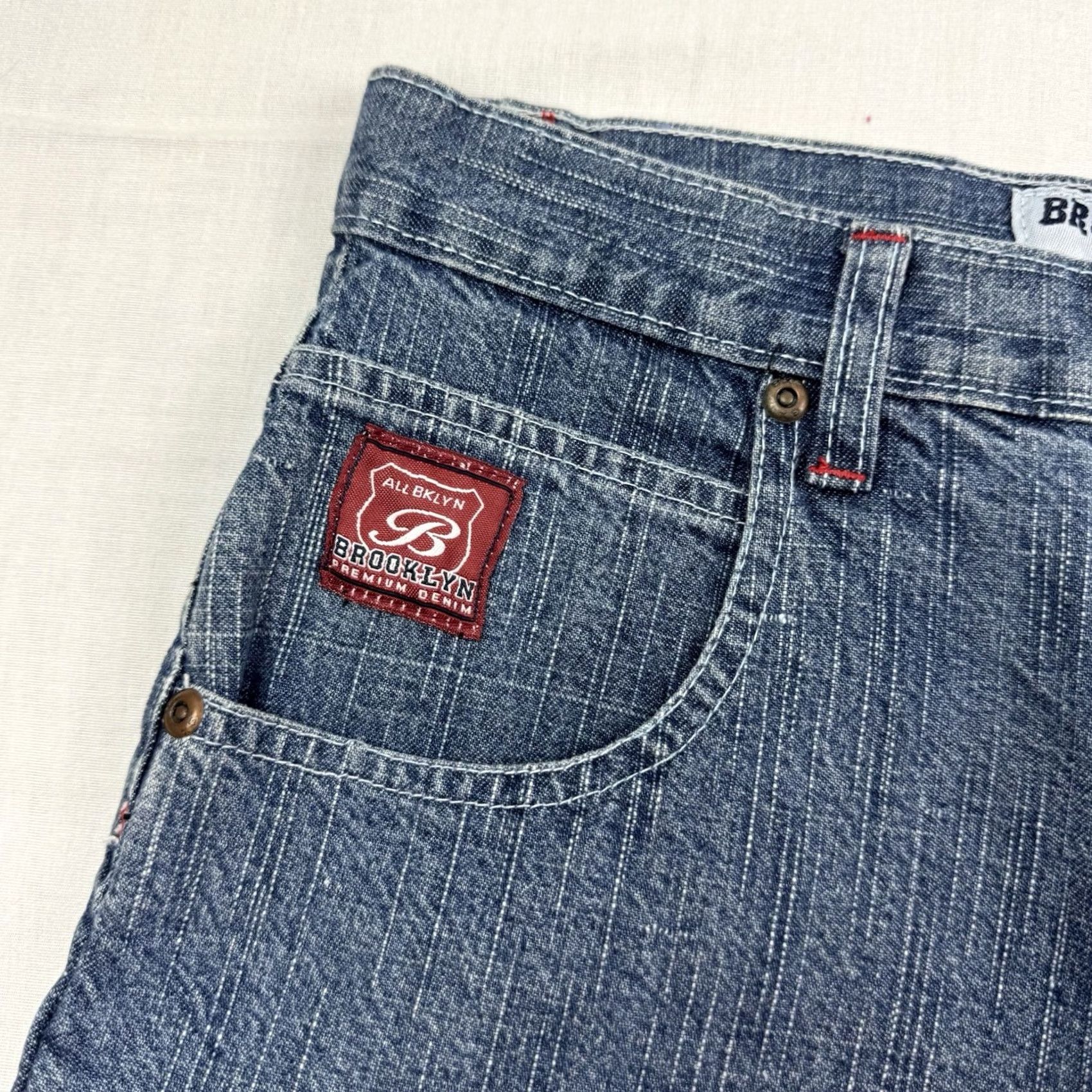 CO VINTAGE Brooklyn Jeans Co Shorts Women 28x11 Baggy Hipster Punk NWT Y2K Grunge Blue 100% Cotton Relaxed Inseam 11 Boys? Womens Size 28" / US 6 / IT 42 - 2 Thumbnail