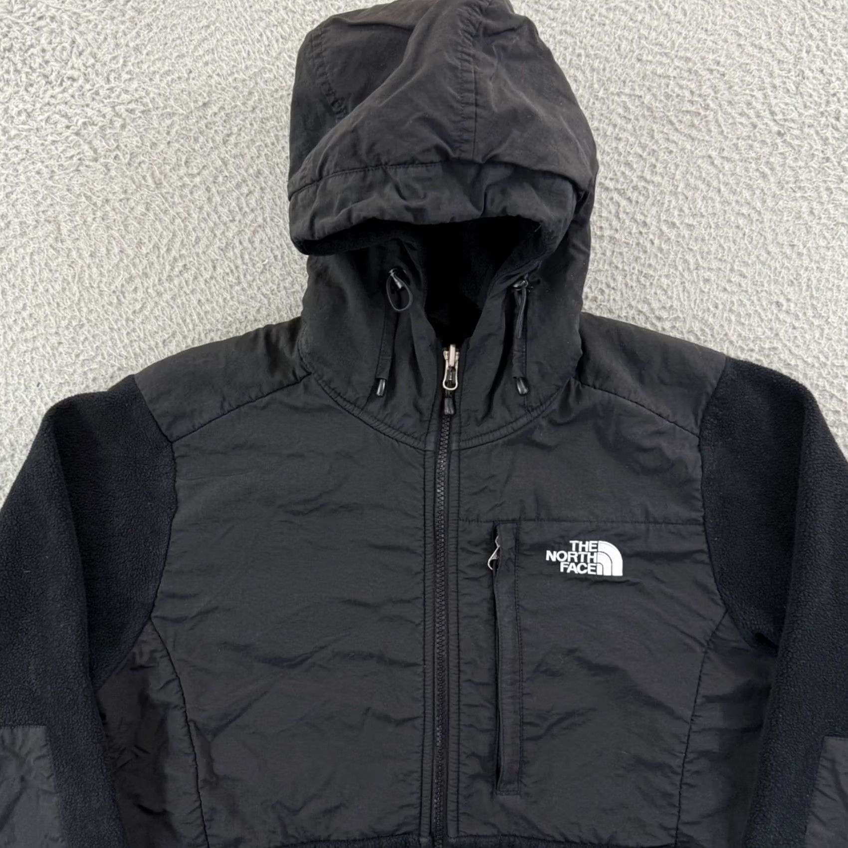 The North Face VINTAGE The North Face Denali Jacket Womens Medium Black Denali Osito Hooded Zip Fleece Outdoor Size M / US 6-8 / IT 42-44 - 3 Thumbnail