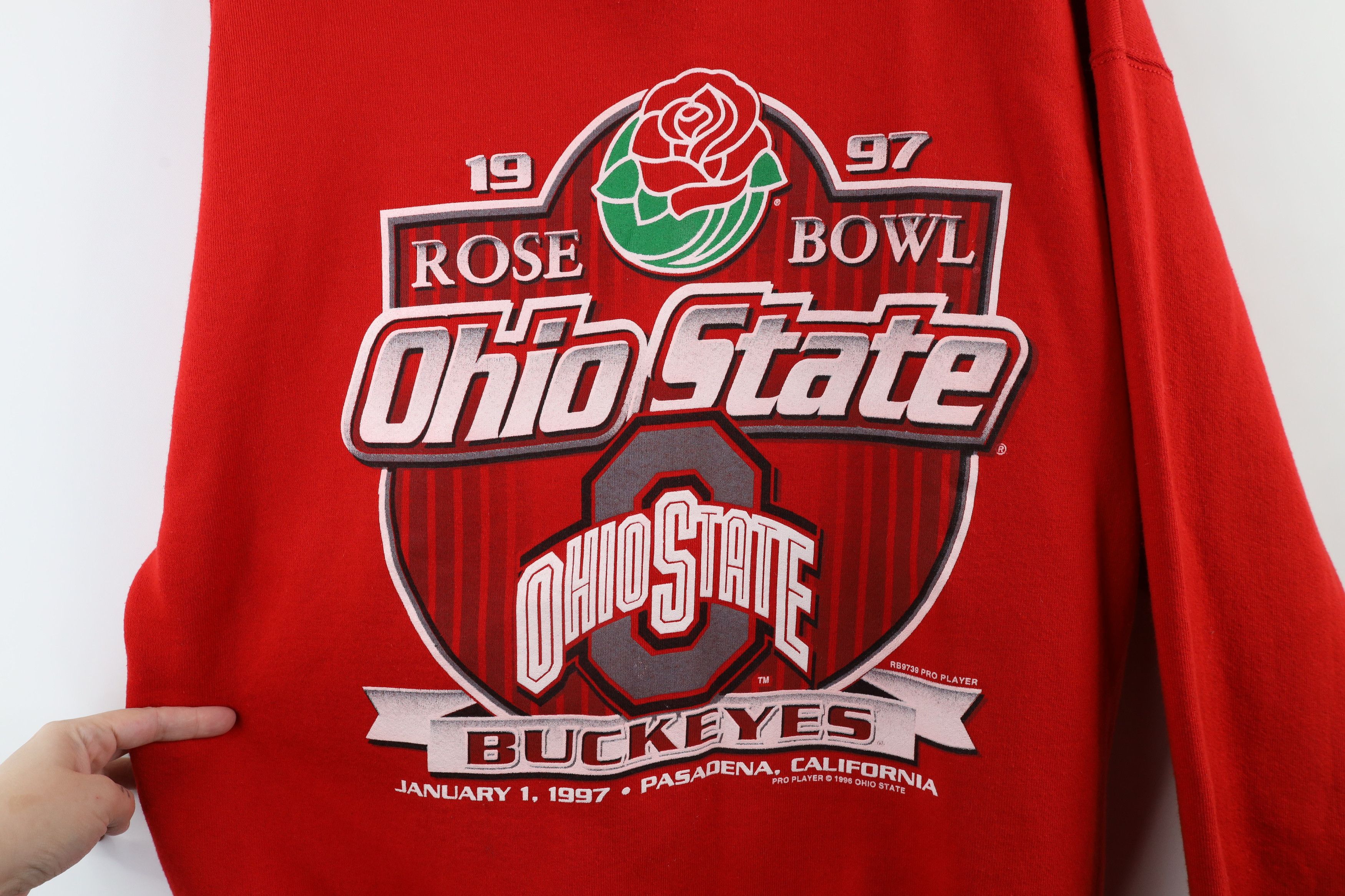 Vintage Vintage 90s State University Football Sweatshirt Red USA Size US XL / EU 56 / 4 - 5 Thumbnail