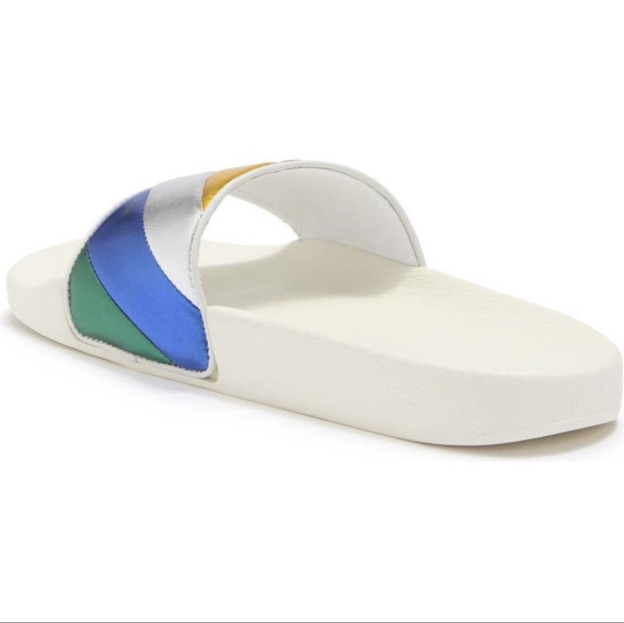 Salvatore Ferragamo 🌈 Salvatore Ferragamo Rainbow Pool Slide Sandals $395 value Size US 7 / IT 37 - 13 Thumbnail