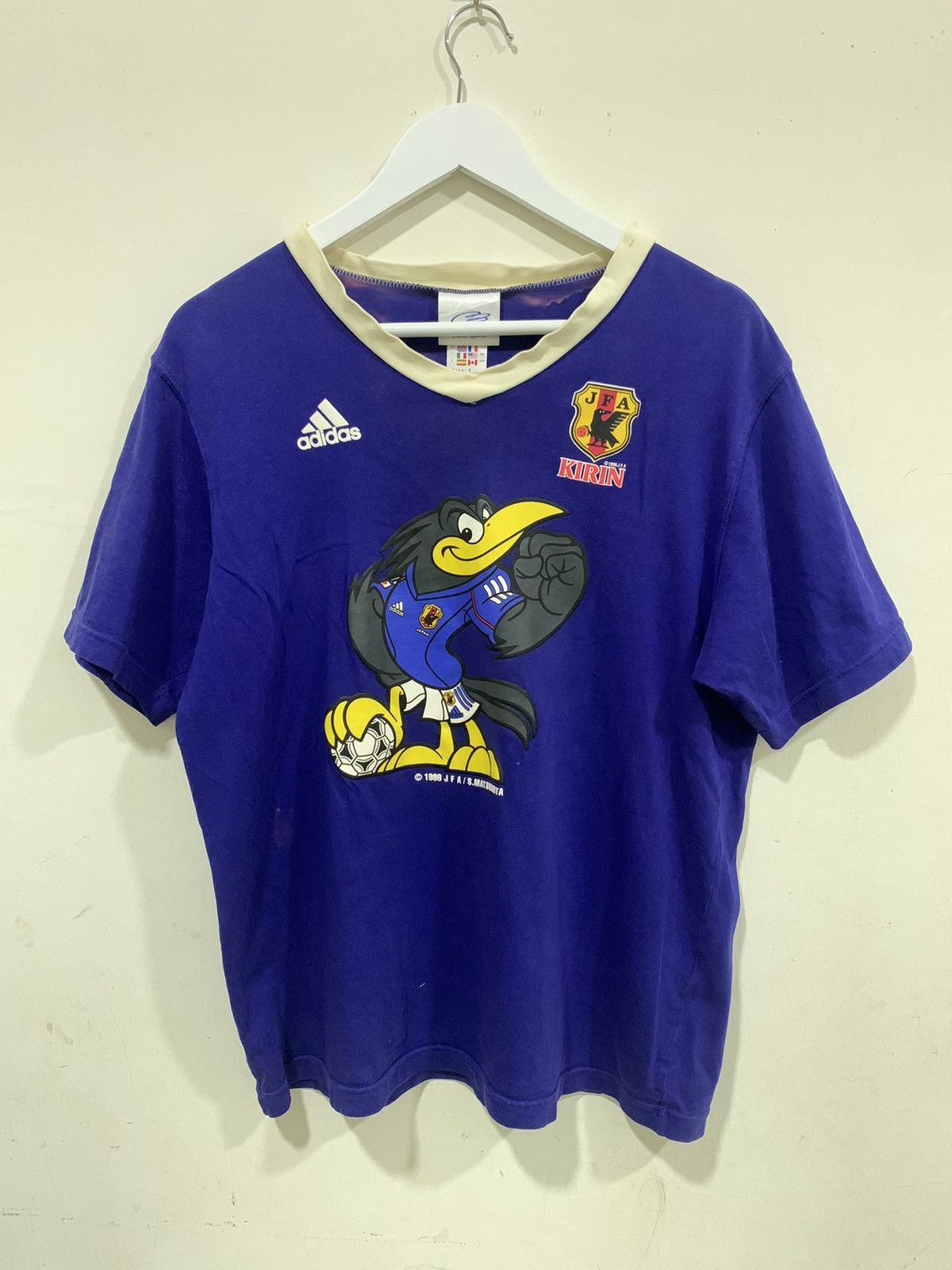 Adidas × Japanese Brand × Vintage Vintage 1998 Adidas Kirin Japan Distressed Size US S / EU 44-46 / 1 - 1 Thumbnail