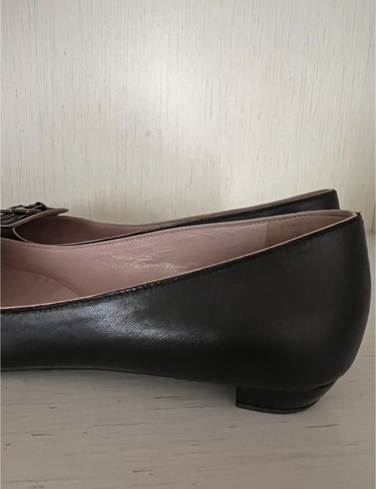 Prada *sz37* PRADA FW2002 Buckle Leather Flats Shoes Vintage Black Size US 7 / IT 37 - 6 Thumbnail