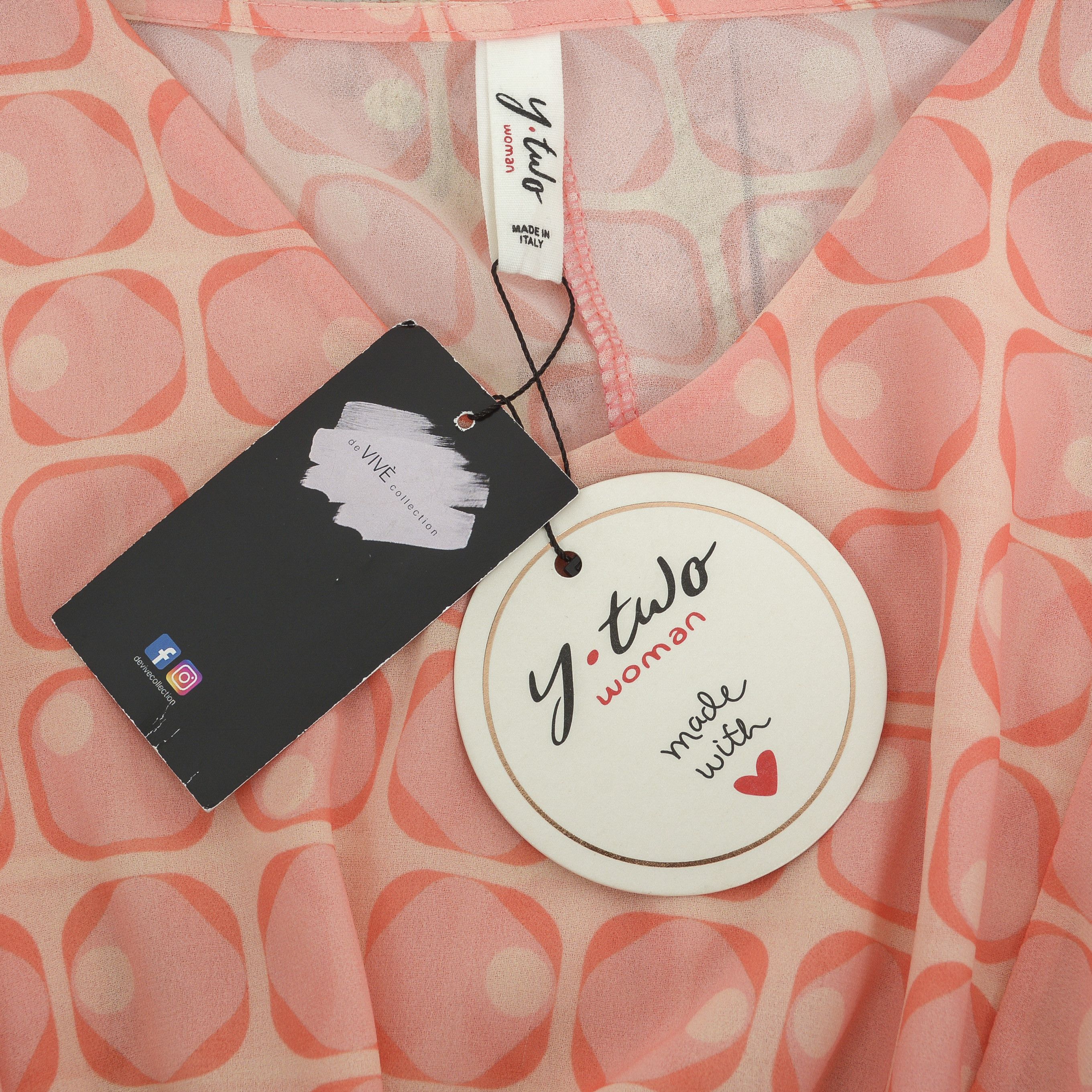 Other See Through Blouse Shirt Patterned Top Orange Long Sleeve Size S / US 4 / IT 40 - 4 Thumbnail