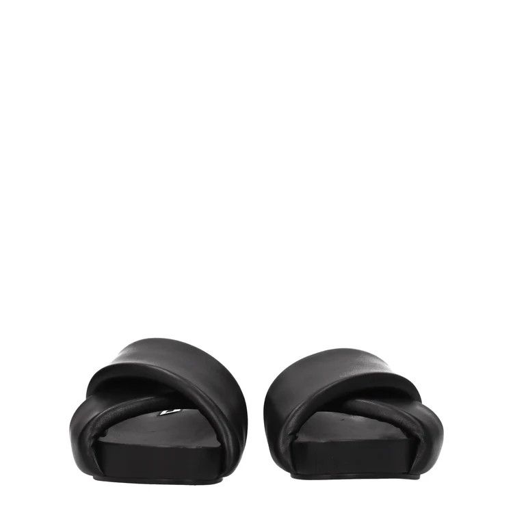 Jil Sander ob1o1e1124 Leather Slippers in Black Size US 6 / IT 36 - 3 Thumbnail