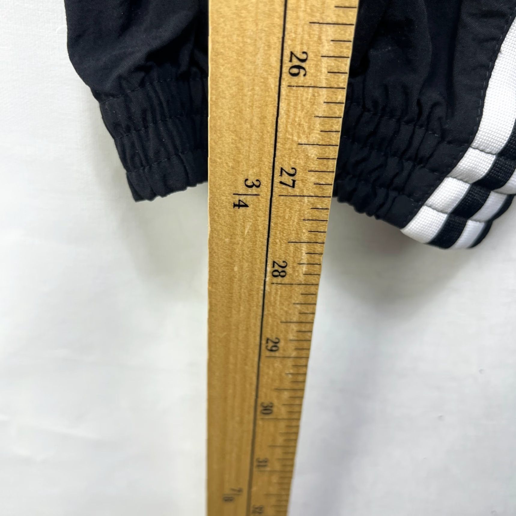 Adidas VINTAGE adidas Track Pants Womens L Black Cotton Activewear Size 36" / US 14 / IT 50 - 7 Thumbnail