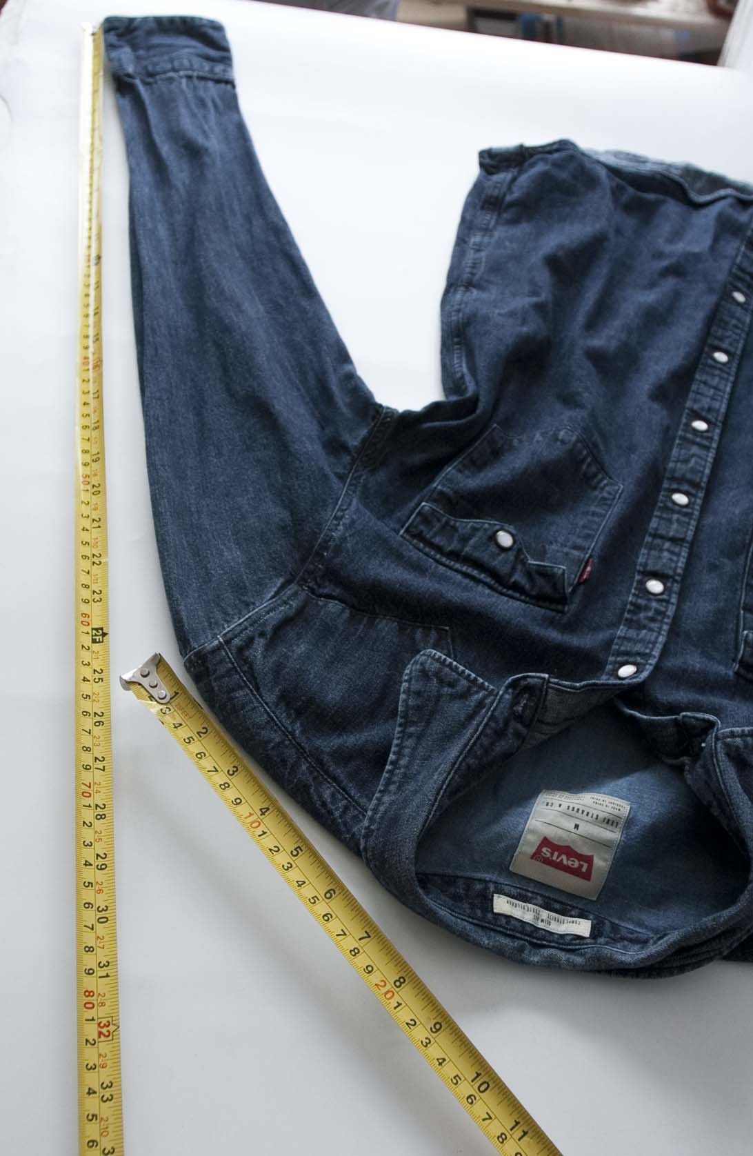 Levi's Levis Shirt Denim Slim Fit Size M Snap Pearl Button Size US M / EU 48-50 / 2 - 3 Thumbnail