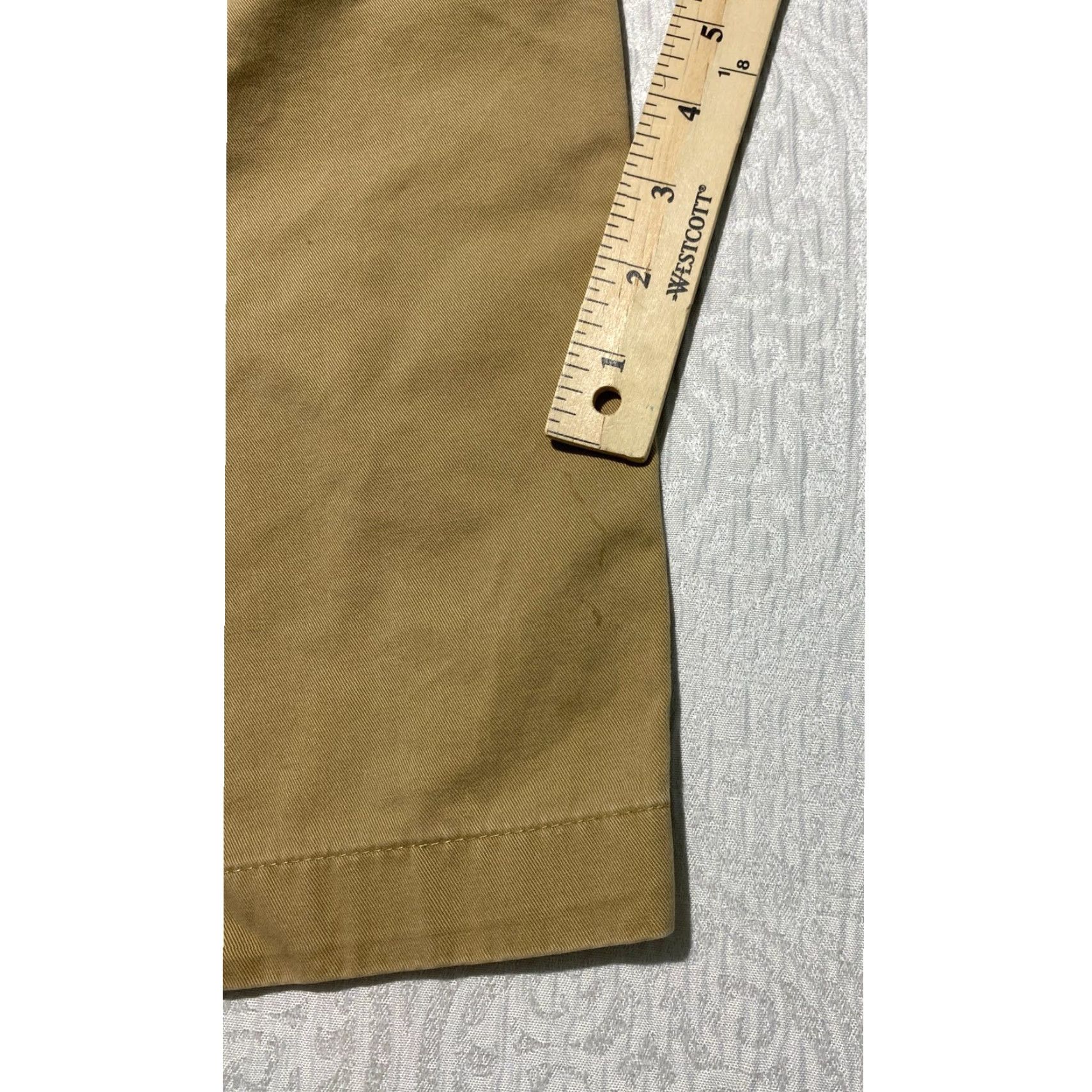 Club Room Club Room Mens Chino Shorts 38 Khaki Tan Cotton Twill Classic Fit Casual Size US 38 / EU 54 - 2 Thumbnail