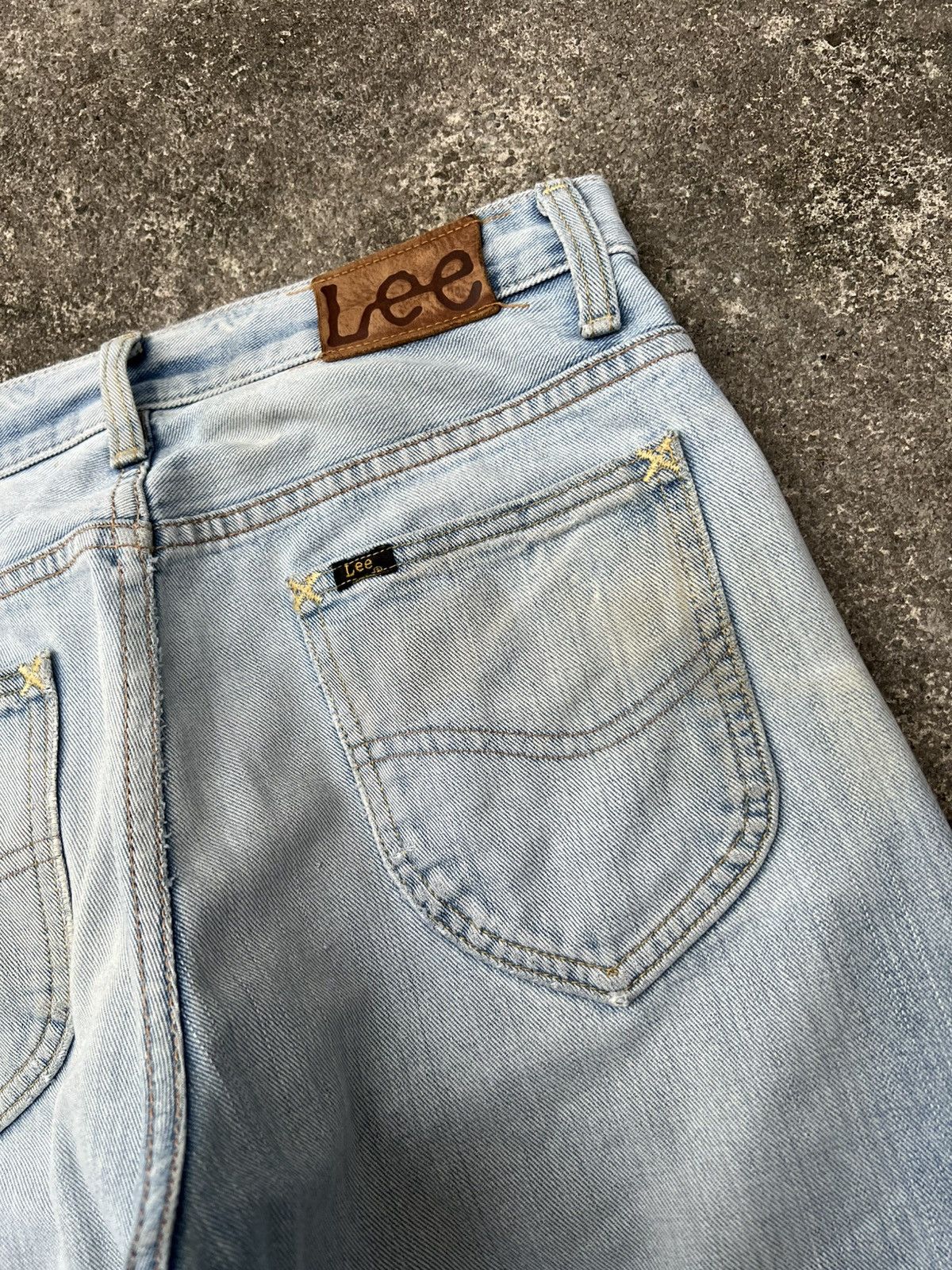 Japanese Brand Vintage 90’s Lee Riders Sanforized Selvedge Faded Jean Size US 30 / EU 46 - 22 Thumbnail