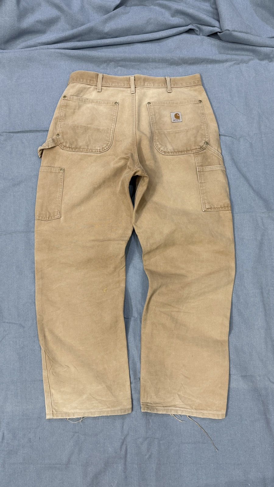 Carhartt 1 of 1 Carhartt hand drwan double knee denim Size US 33 - 7 Thumbnail