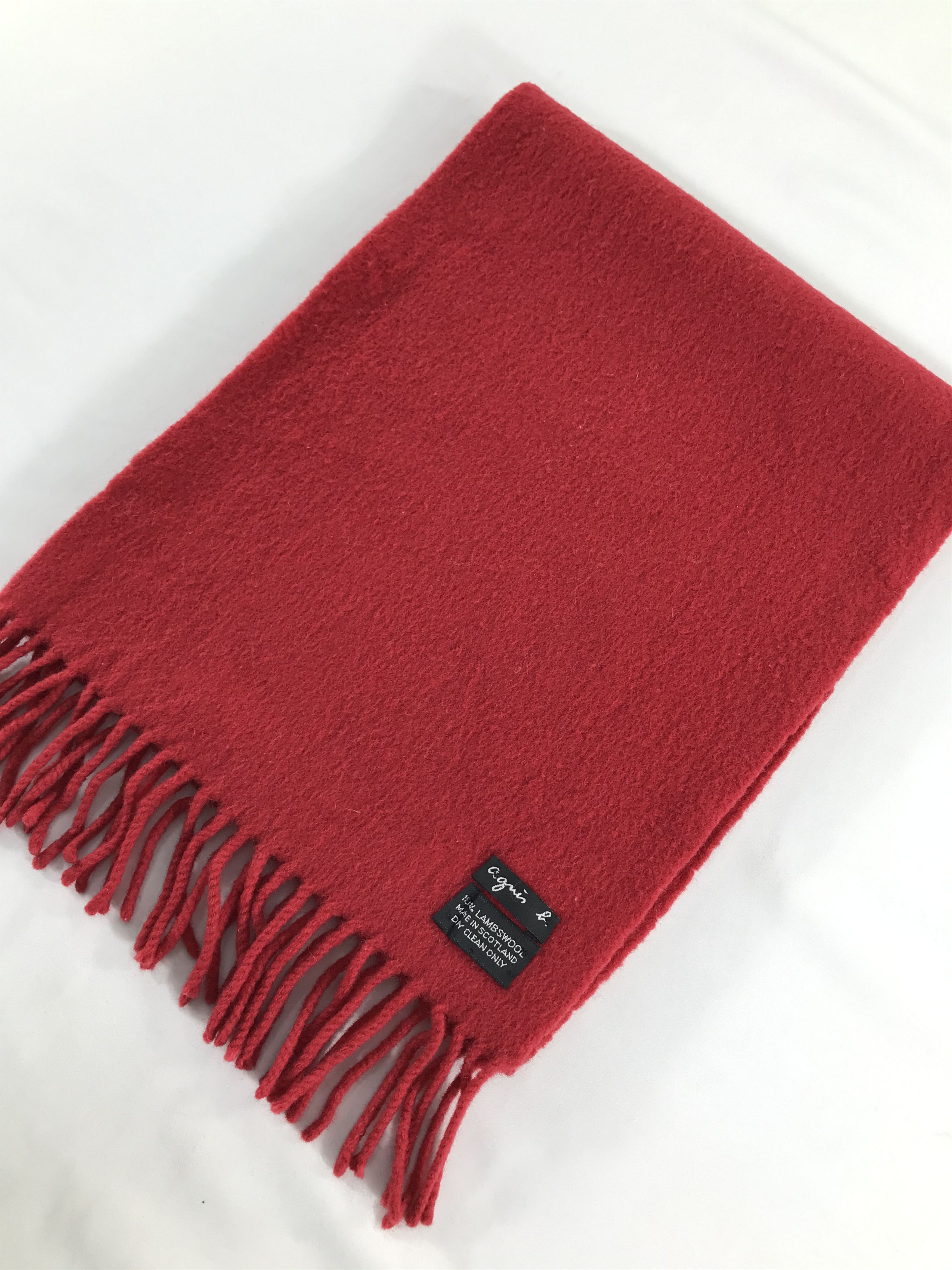 agnes b. Agnes B Red Wool Scarf Muffler Neckgear Neck Warmer V238 Size ONE SIZE - 3 Thumbnail