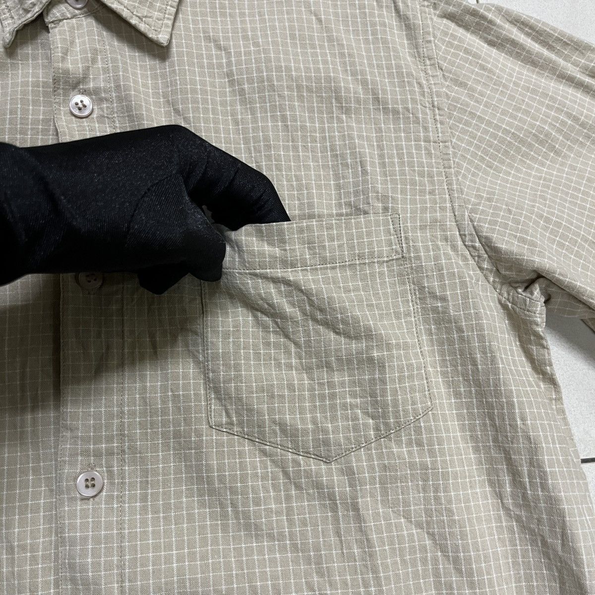 Japanese Brand × Vintage Vintage Criss Cross Cropped Button Up Shirt Size US S / EU 44-46 / 1 - 3 Thumbnail