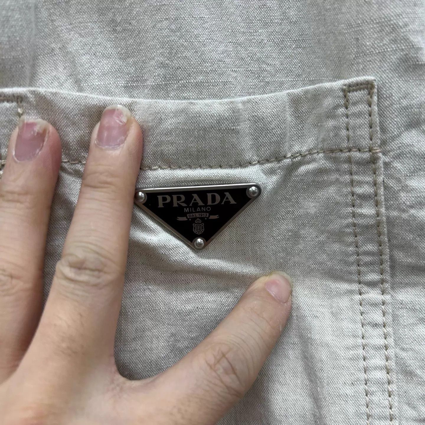 Prada Prada khaki overshirt Size S 99 new ys001883 Size US S / EU 44-46 / 1 - 4 Thumbnail