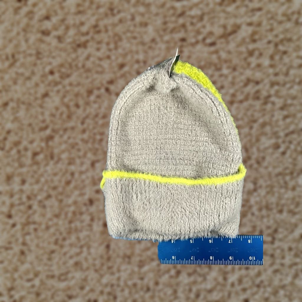 Vintage Wild Fable Beanie Women One Size Gray Yellow Knit Nylon Polyester Blend Ski NEW Hat Beanie Womens Beanie Ski Theme Fall Winter 2020s Girls Mens Size ONE SIZE - 1 Thumbnail