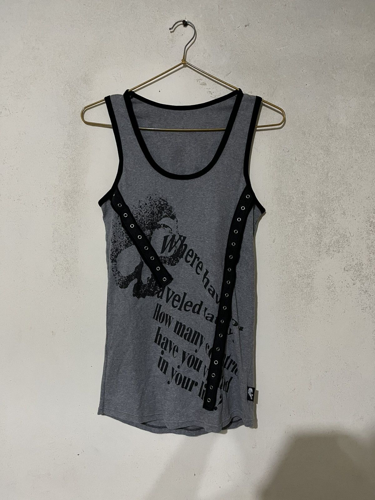Japanese Brand ☠️ GLAVIL by.tutuHA Skull zip tank top ☠️ | Grailed