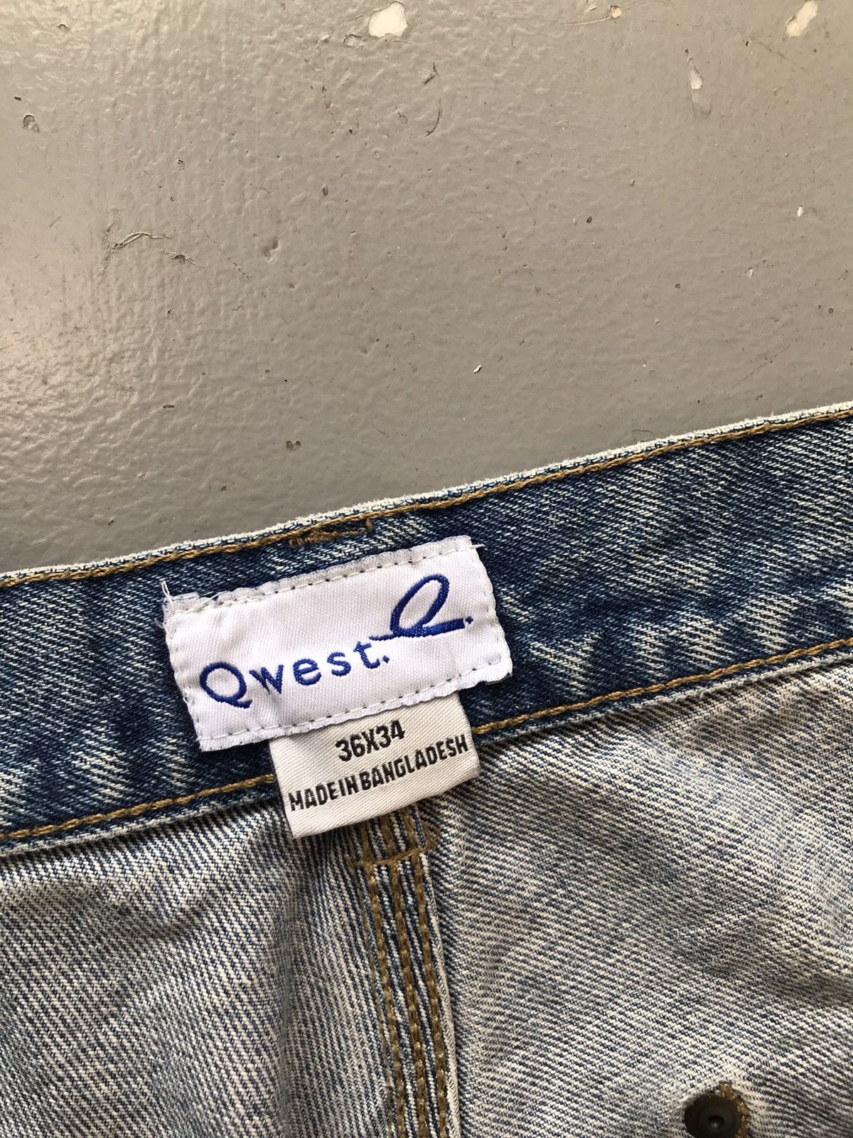 Carhartt × Dickies × Vintage Vintage qwest o double knee distressed denim Size US 36 / EU 52 - 7 Thumbnail
