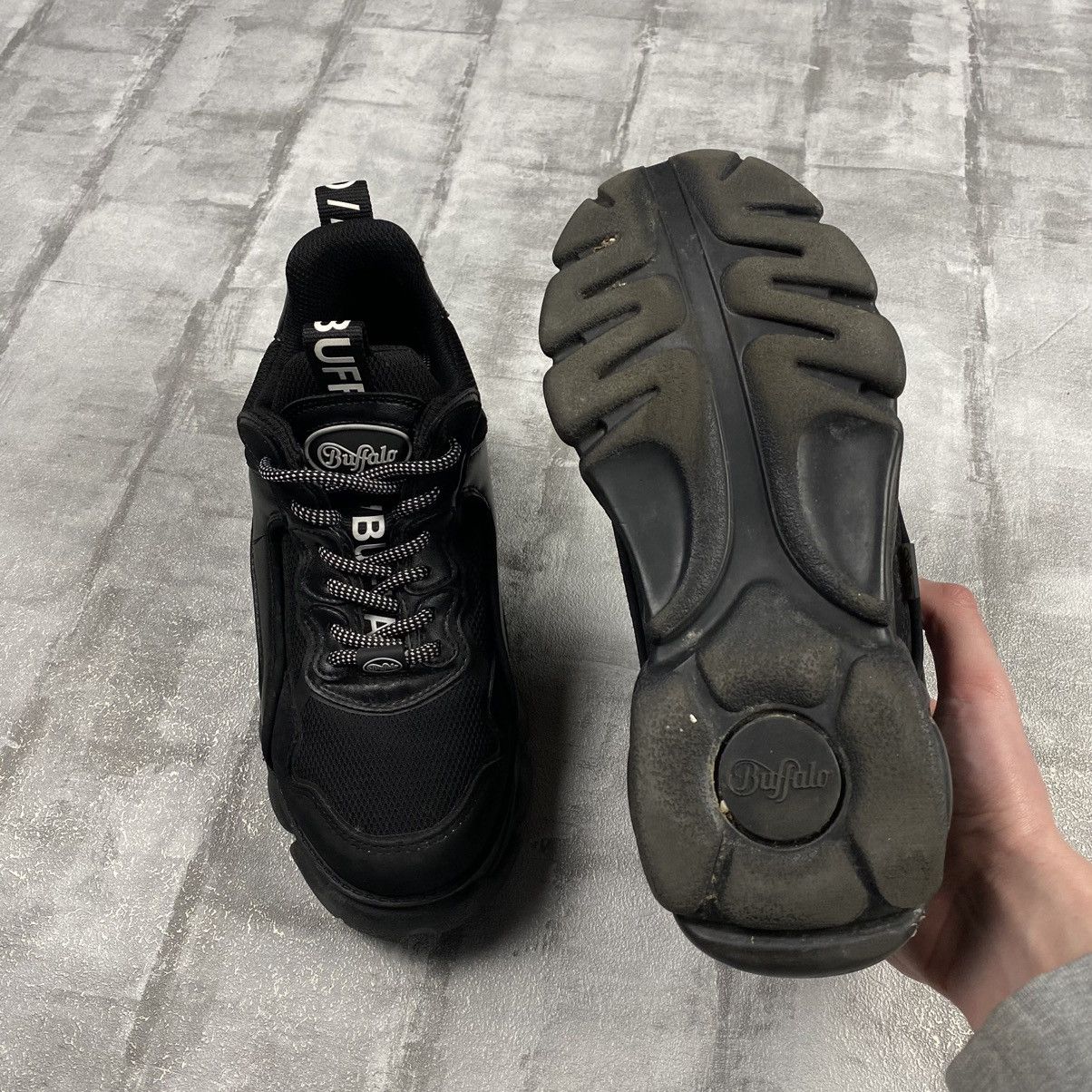 Buffalo London Buffalo Vegan Cloud Chai Chunky Trainers In Black Size US 9 / IT 39 - 9 Thumbnail
