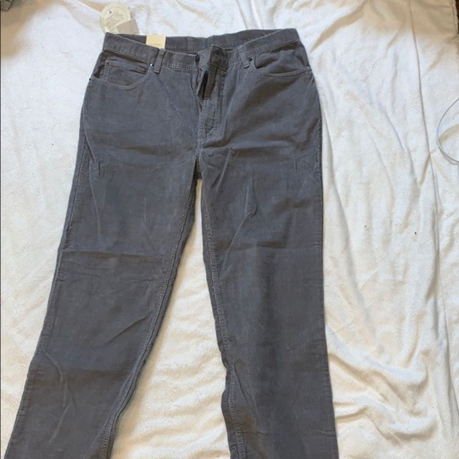 Jos. A. Bank Joseph A Bank mens gray corduroy pants | Sz 36 x 30, NWT Size US 36 / EU 52 - 5 Thumbnail