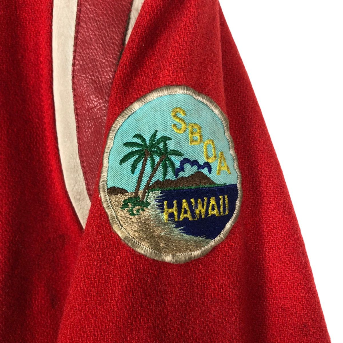Japanese Brand 🔥Vintage Bomber Varsity Jacket Madison Hawaii Patches Big Size US L / EU 52-54 / 3 - 16 Thumbnail