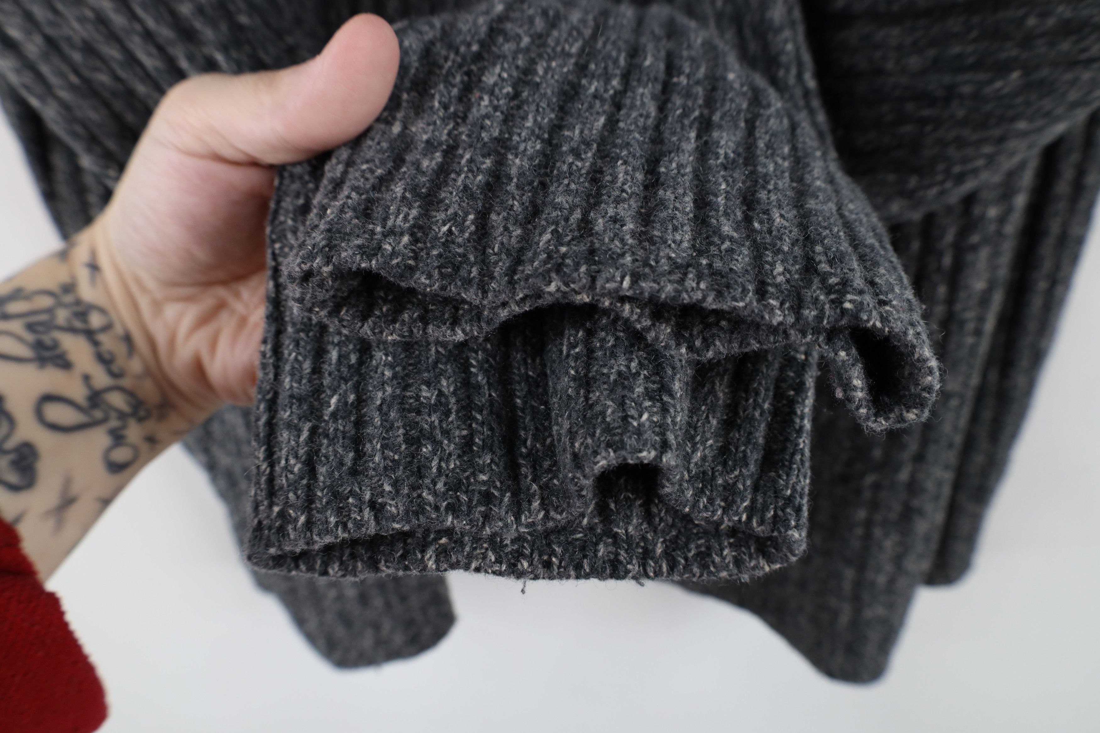 Abercrombie & Fitch × Vintage Vintage 90s Y2K Abercrombie & Fitch Blend Ribbed Sweater Size L / US 10 / IT 46 - 6 Thumbnail