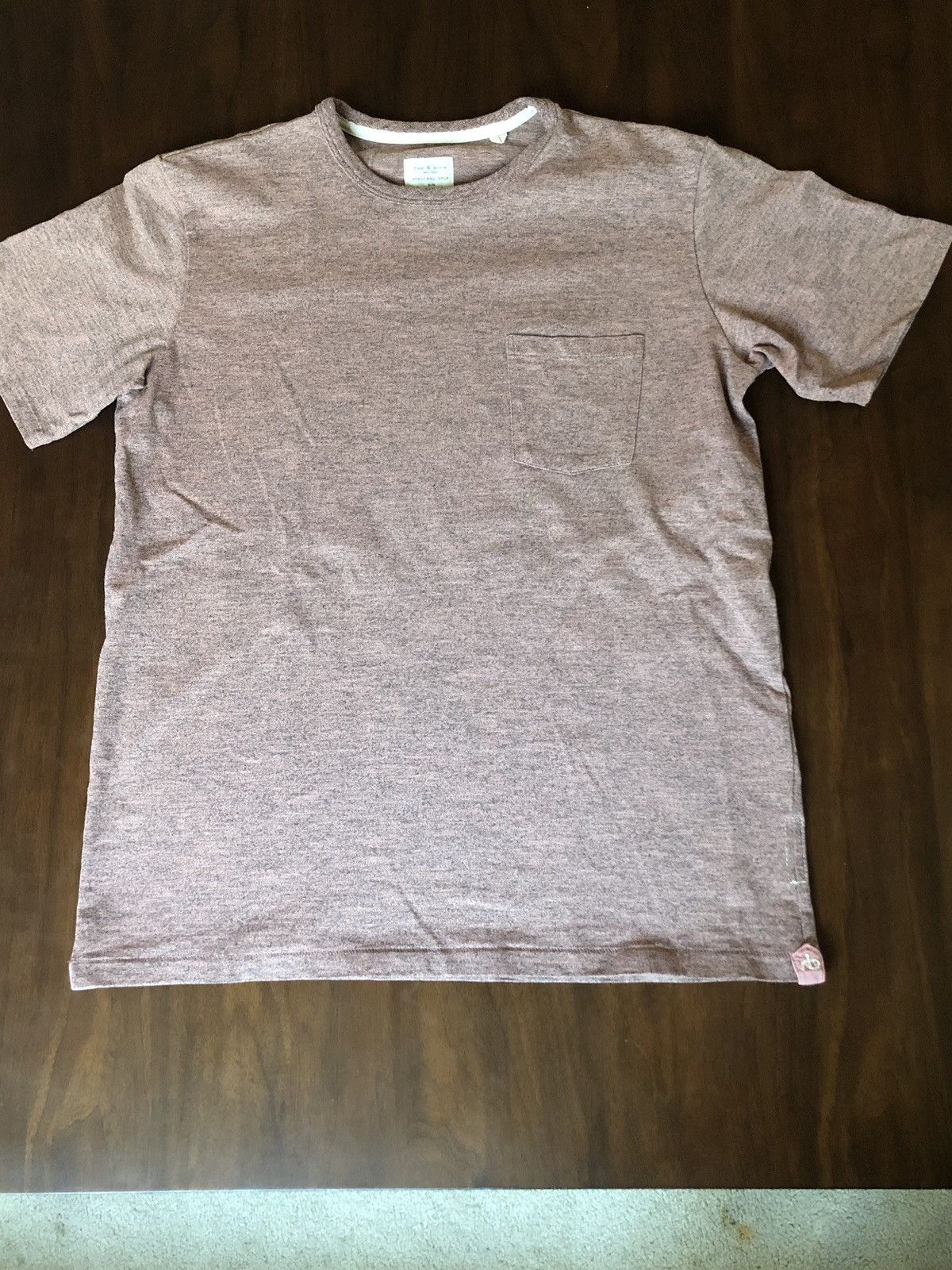 Rag & Bone Rag & Bone Heathered Pink Tee Unique Size US M / EU 48-50 / 2 - 1 Thumbnail